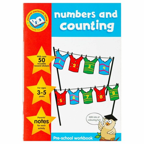 Numbers counting activity - numbers, book